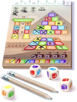 Dobbelspel Pyramide - Bouwspel - Gezellige spelavond - Direct meebouwen - 2-5 spelers - Multicolor — thumbnail 2