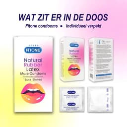 condoom mix pack –36 stuks –condooms met ribbels– condooms noppen – condooms extra dun – 3 varianten– condooms met glijmiddel – condooms 52mm – FiTONE — thumbnail 4