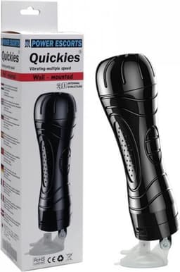 POWER ESCORTS  QUICKIES WALL MOUNTING VIBRATING PUSSY MASTURBATOR 24 CM 7 SPEED BRM01 — thumbnail 2