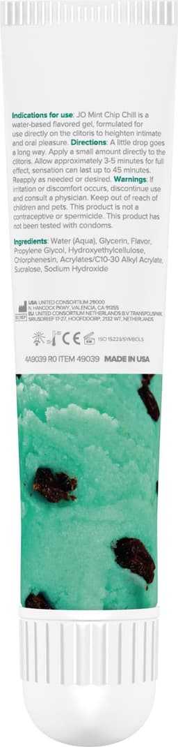 System JO - Flavored Arousal Gel Mint Chip Chill 10 ml — thumbnail 2
