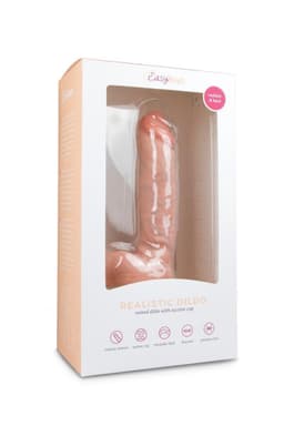 EasyToys - Realistische Dildo met Balzak - Dildo met Zuignap - 22,5 cm - Dildo's - Sex Toys voor Vrouwen en Mannen - Dildo Mannen Anaal - Beige — thumbnail 2