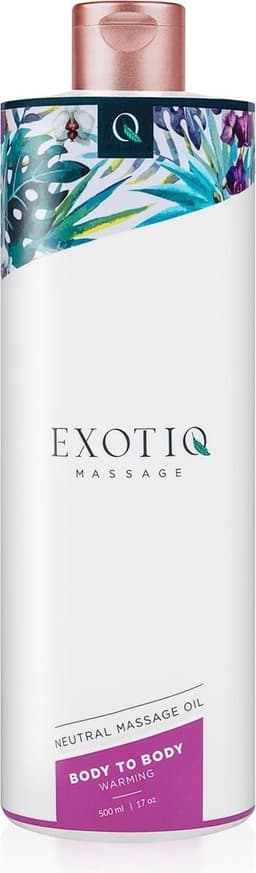Exotiq - Body to Body Verwarmende Massageolie - Massage Olie voor een Ontspannende Massage - Langdurige Werking en Extra Zacht - 500 ml — thumbnail 1