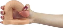 Lovetoy Voorbinddildo voor dubbele penetratie Ultrasoft Double - 15 cm — thumbnail 3