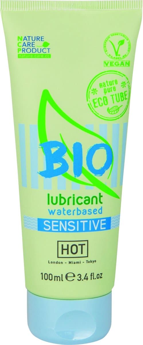 Hot Bio Sensitive Waterbasis Glijmiddel - 100Ml — afbeelding 1