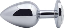Banoch - Buttplug Aurora Clear  Large - Metalen buttplug - Diamant steen - Wit — thumbnail 2