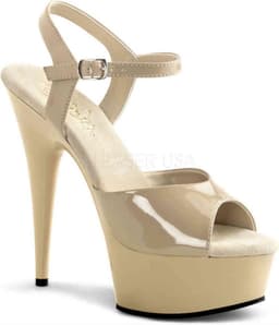 EU 36 = US 6 | DELIGHT-609 | 6 Heel, 1 3/4 PF Ankle Strap Sandal — thumbnail 1