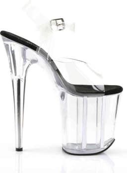 Pleaser - FLAMINGO-808 Sandaal met enkelband, Paaldans schoenen - Paaldans schoenen - 37 Shoes - Zwart — thumbnail 5