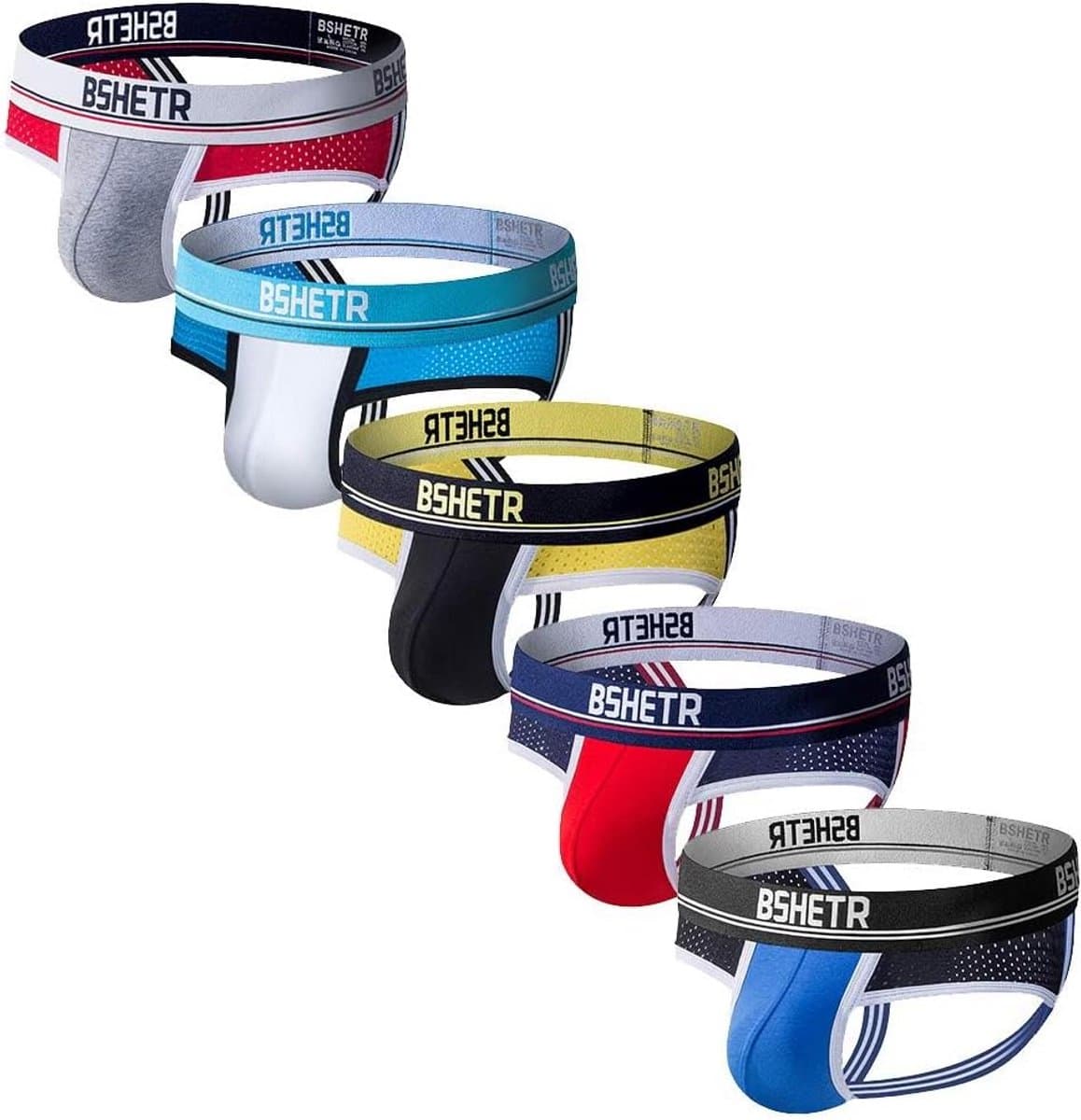 5-Pack Heren Jockstraps Sportondergoed - Ultra Zacht Athletic Supporter — afbeelding 1