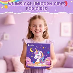 Magische Eenhoorn Cadeauset voor Meisjes van 4 tot 10 Jaar – Drinkflessen, Knuffelkussens en Meer – Perfect voor Verjaardag, Kerst en Speciale Gelegenheden — thumbnail 3