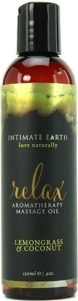 Intimate Earth Relax - Massage Olie - Lemongrass Coconut - 120 ml — thumbnail 5