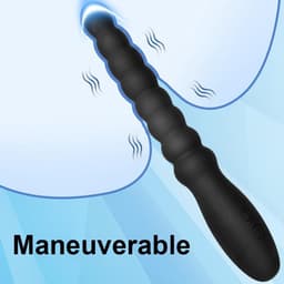 Daity Vibrerende anale kralen en butt plug voor beginners – Oplaadbare siliconen kogelvibrator, waterdicht, G-punt en prostaatstimulator voor mannen, vrouwen en stellen — thumbnail 4