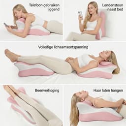JustFun Sex Kussen - Sex Toys voor Vrouwen & Mannen - Seksmeubel voor Koppels - Seksstoel voor Standjes - Roze / Wit — thumbnail 3