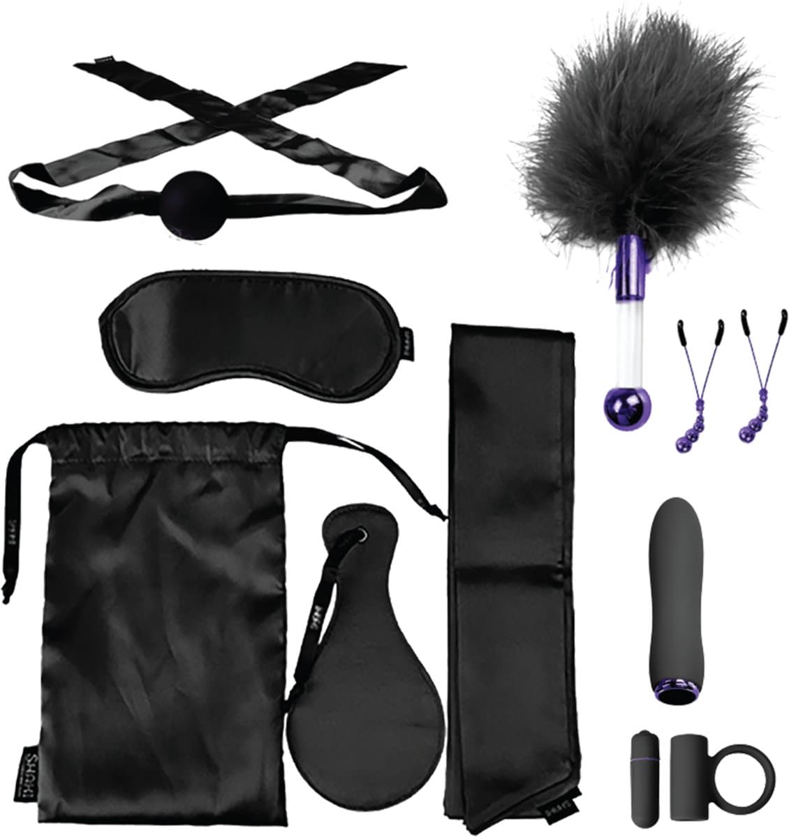 Doc Johnson De VIP Room - BDSM Premium Set erotische geschenkset - Zwart — afbeelding 1