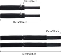 Killogood Bed bondage set met hand- en voetboeien – bevestiging aan bed — thumbnail 5