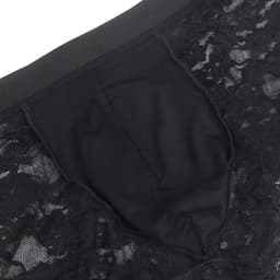 Zeloria Heren Kant Boxer – Transparante Erotische Lace Boxershort – Zwart – S – Stretch & Comfort — thumbnail 4
