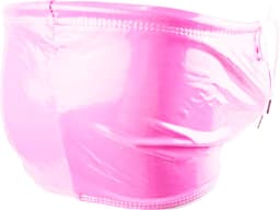 BamBella ® - Boxer short Maat L/XL Datex roze (Latex en stof SM kleding BDSM erotische heren kleding ondergoed lingerie onderbroek zwart — thumbnail 3