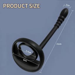 Satin touch® - Luxe Prostaat Vibrator - Anaal Vibrators voor mannen - Cockring - Met app te bedienen – Prostaat Stimulator – Sex toys voor mannen - Zwart - Sex speeltje — thumbnail 2