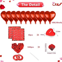 Romantische Theelichtjes en Rozenblaadjes Set voor Valentijnsdag — thumbnail 3