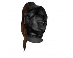 Mask met Blonde Ponytail - Zwart