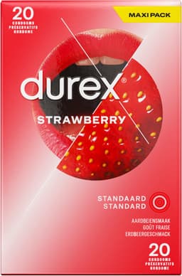 Durex Condooms Aardbeiensmaak - 20 stuks — thumbnail 3