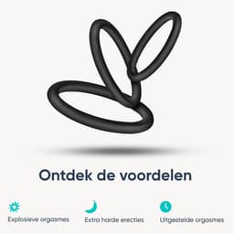 Dailyplay Siliconen Cockring - Set van 3 – Penisring voor Mannen en Koppels – Sex Toys – Seksspeeltjes Heren – Verstelbaar — thumbnail 2