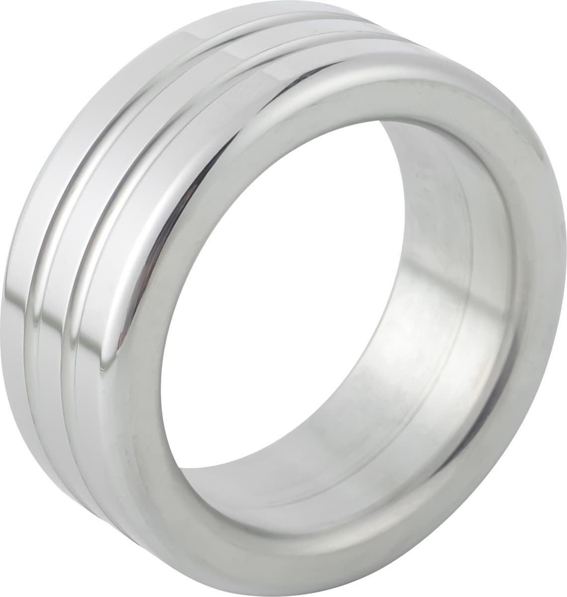 Banoch | glansring groef Ø 23 mm | eikelring | Metaal cockring — afbeelding 1