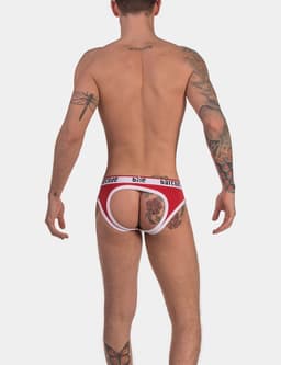 Barcode Berlin Maxime Backless Brief Red - MAAT L - Erotisch Heren Ondergoed - Slip voor Man - Sexy mannen Slip — thumbnail 5