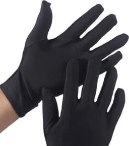 Beschermende Handschoenen - Handschoenen - Eczeemhandschoen - Black Gloves - Jewelry Handschoen - Werk Handschoen - Beauty salon handschoenen - Veiligheid Handschoen Lichtgewicht Unisex Zacht MAAT L ----- HiCHiCO® — thumbnail 1