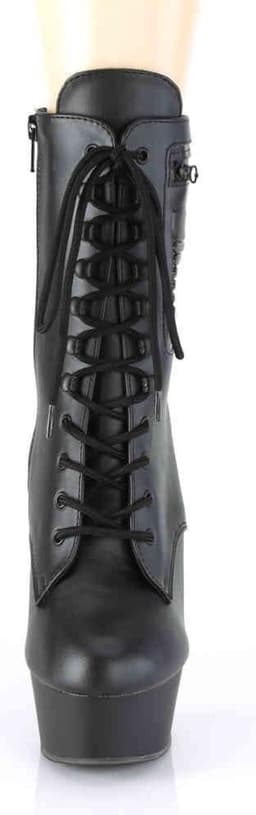 Pleaser - DELIGHT-1020PK Plateau Laarzen - US 10 - 40 Shoes - Zwart — thumbnail 2