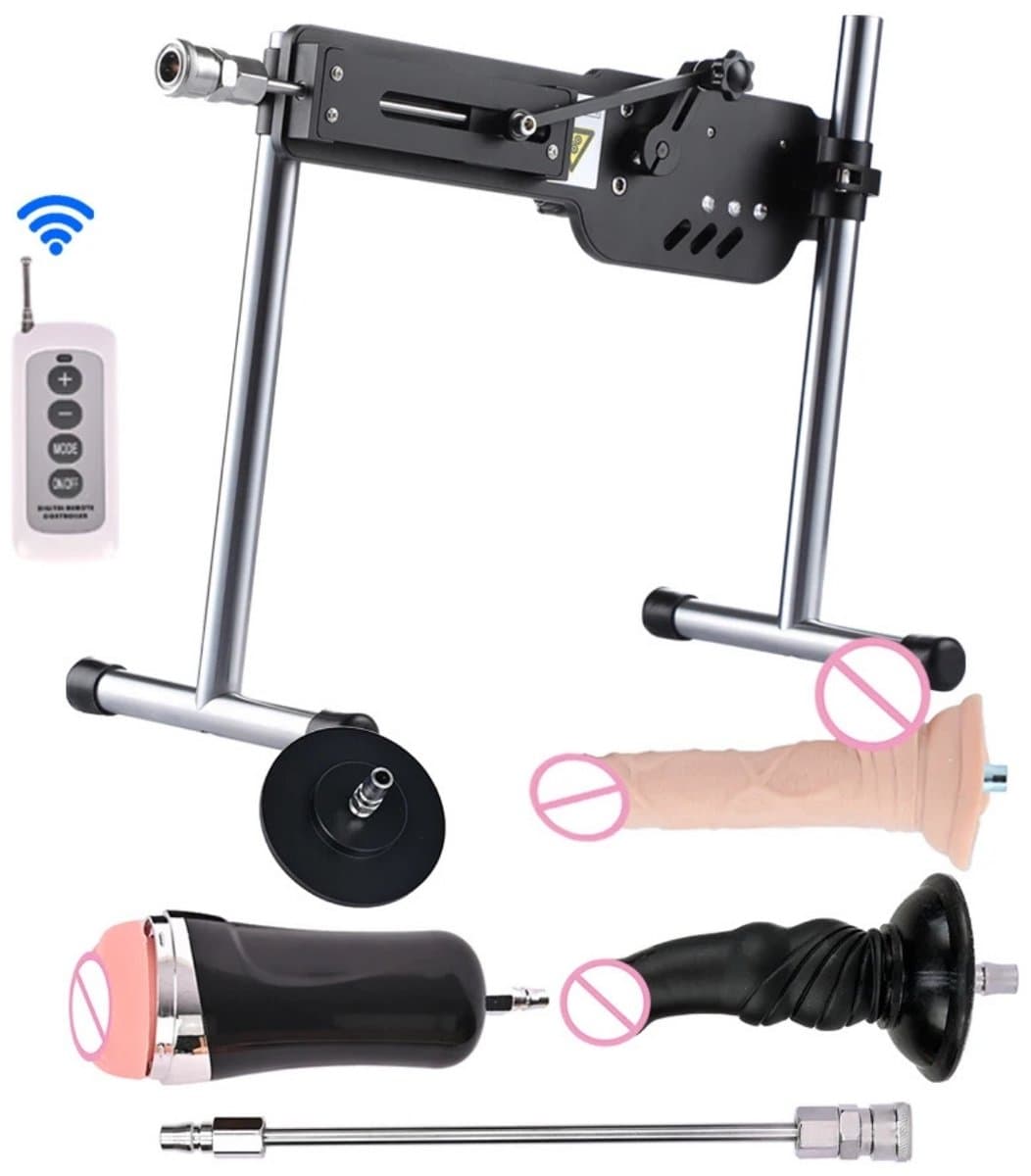 Fubzz Neukmachine Voor Mannen & Vrouwen - Sex Machine Verstelbaar - Fuck Machine - Inclusief Dildo’s, Pocket Pussy & Verlengstukken - Sex Speeltjes — afbeelding 1