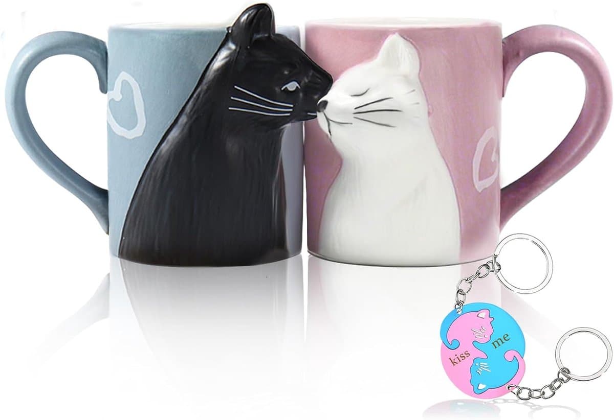 Gepersonaliseerde kattencadeaus voor koppels, verjaardag, Valentijnsdag, bruiloft en Kerstmis — afbeelding 1