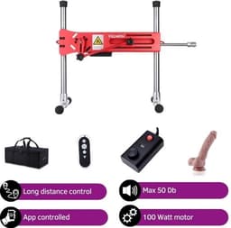 Pro 1 Premium Seksmachine 2.0 Smart App met dildo en afstandsbediening Rood — thumbnail 5