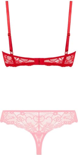 Christine le Duc - Kanten Kwart Cups BH - Lingerie Erotisch - Marzia - Rood — thumbnail 5