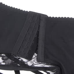 Zeloria Heren Jarretel Boxer Kant – Erotische Lingerie met Bandjes – Zwart – XL – Exclusief Kousen — thumbnail 5