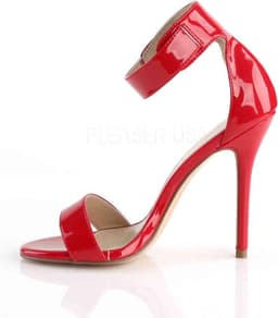 Pleaser - AMUSE-10 Sandaal met enkelband - US 5 - 35 Shoes - Rood — thumbnail 3