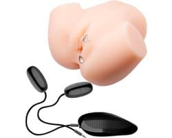 Crazy Bull Vibrerende Vagina & Ass Masturbator VERONICA - Lichte Beige