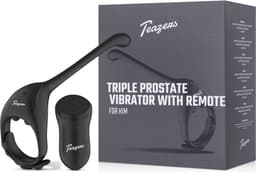Teazers - Driedubbele Prostaat Vibrator met Afstandsbediening - Buttplugs - Buttplug Vibrator - Anal Plug - Sex Toys voor Mannen - Seksspeeltjes - Dildo Mannen Anaal - Vibrators voor Mannen - Cockring - Cockringen - Zwart — thumbnail 1
