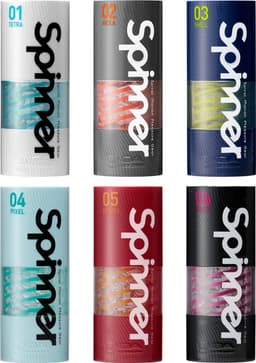 Tenga - Spinner 04 Pixel Masturbator - Transparant/Turquoise — thumbnail 3