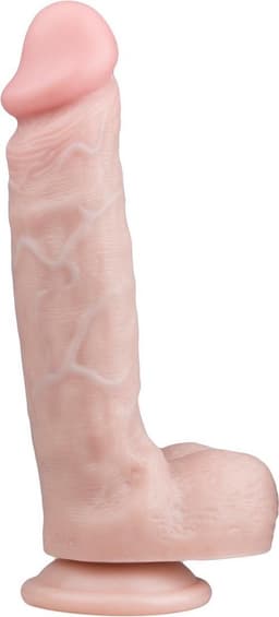 EasyToys - Realistische Dildo met Balzak - Dildo met Zuignap - 22,5 cm - Dildo's - Sex Toys voor Vrouwen en Mannen - Dildo Mannen Anaal - Beige — thumbnail 1