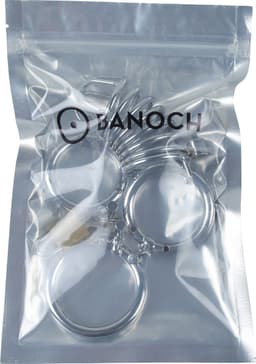 Banoch | Cockcage Zilver metaal | Chastity Cage met 3 ringen | 40 mm, 45 mm & 50 mm — thumbnail 4