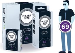 MISTER SIZE 69 Ultra Dunne XXXL condooms (36 pack) — thumbnail 3