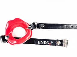 BNDGx® - Gag voor Blow job - Rood - Seks speeltje - mond strap masker bdsm fetish — thumbnail 4