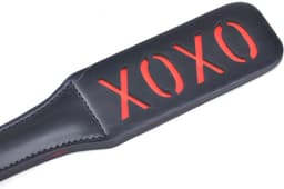 Spanking Paddle XOXO - SM attribuut - Hoogwaardig kwaliteit - Voor volwassenen - Zwart - Kunststof - Spannend voor koppels - Sex speeltjes - Sex toys - Makkelijk in gebruik - Erotiek - Bondage - Sexspelletjes voor mannen en vrouwen — thumbnail 3