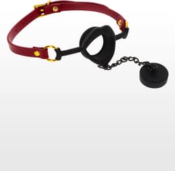 Kinky Gag met Stop - Mondknevel - Open Gag - Ballgag - Gagball - Ball Gag - BDSM Toys - Bondage Speeltje - Seksspeeltje voor hem en haar - Sex Toy — thumbnail 1