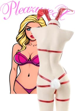 PleazureX- Lingerie Series - Pasen - Roleplay bunny - Erotische konijn roleplay setje - sexy — thumbnail 2