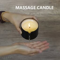 Massagekaars met lavendelgeur - Essentiële Olie Massagekaars - Hydraterend, Sensuele Ervaring met Schenktuit, Perfect voor Ontspannende Baden & Huidverzorging - Romantische Decoratie - Aromatherapie Kaars, Massageoliën voor stellen — thumbnail 5