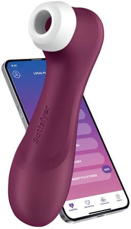 Satisfyer, vibrator, drukgolfvibrator, 'Pro 2 Generation 3 Connect App', 16,5 cm, Liquid Air-technologie, incl. extra opzetstuk, 2 apart regelbare motoren, app-gestuurd — thumbnail 5