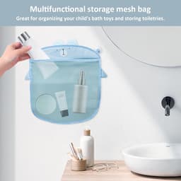 Dailygoods - Dailygoody - Badkamer Opbergnetten - 2 stuks toy storage bags - Opbergoplossingen - Met zuignap - Speelgoed opbergen - Ruimtebesparend - Badkameracces... — thumbnail 4