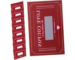 Kraskaarten Set - Liefdeskaarten Coupons - Date Ideeën Ontdekken - Unieke Activiteiten - 14 x 9 cm - Rood