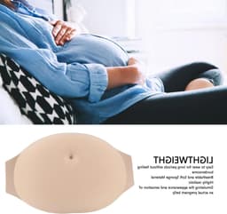 Comfortabele nep-zwangerschapsbuik van schuim voor rollenspel - lichtgewicht en gemakkelijk te dragen met ventilatiegaten. — thumbnail 3